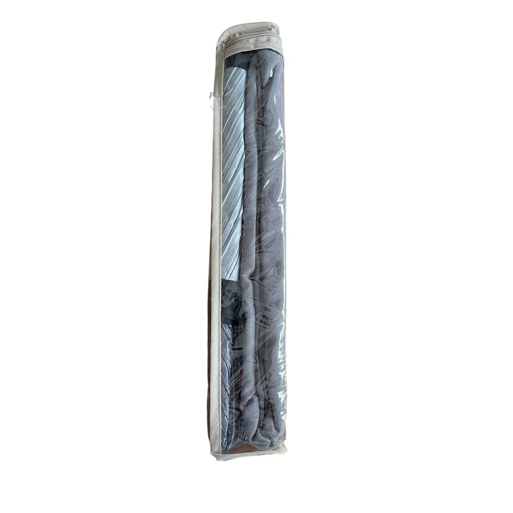 Touch of Class Omega Dk Gray Grommet Curtains 96x84 Tiered Pleated Luxury Panels